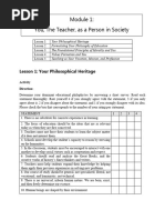 EDUC 122 - Lesson 1 To 5