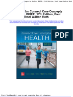Full Download Test Bank For Connect Core Concepts in Health Brief 17th Edition Paul Insel Walton Roth PDF Full Chapter