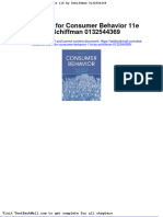 Full Download Test Bank For Consumer Behavior 11e by Schiffman 0132544369 PDF Full Chapter
