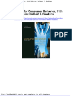 Full Download Test Bank For Consumer Behavior 11th Edition Delbert I Hawkins PDF Full Chapter