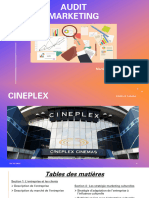 Audit Marketing de Cineplex, Cas D'étude Pour Jdidkdodkdh