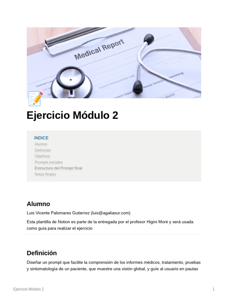 Ejercicio Mdulo 2 | PDF | Cáncer | Hormona estimulante de la tiroides