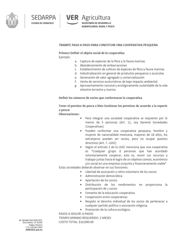 Constitucion de Sociedades Cooperativas de PP | PDF | Cooperativa ...