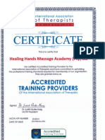 IAOTH Accreditation Certificate