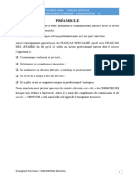 Préambule: Cours en Ligne: Français Spécialisé Gestion-Management/Commerce - Communication L2