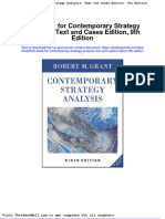 Full Download Test Bank For Contemporary Strategy Analysis Text and Cases Edition 9th Edition PDF Full Chapter
