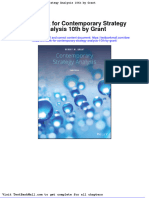 Full Download Test Bank For Contemporary Strategy Analysis 10th by Grant PDF Full Chapter
