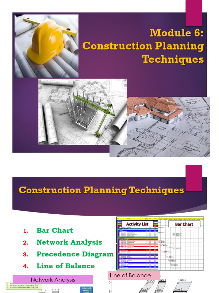 Construction Planning Techniques Guide | PDF