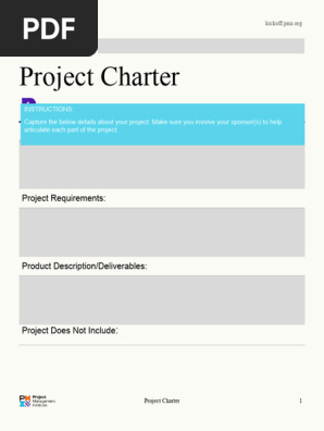 Kickoff Project Charter
