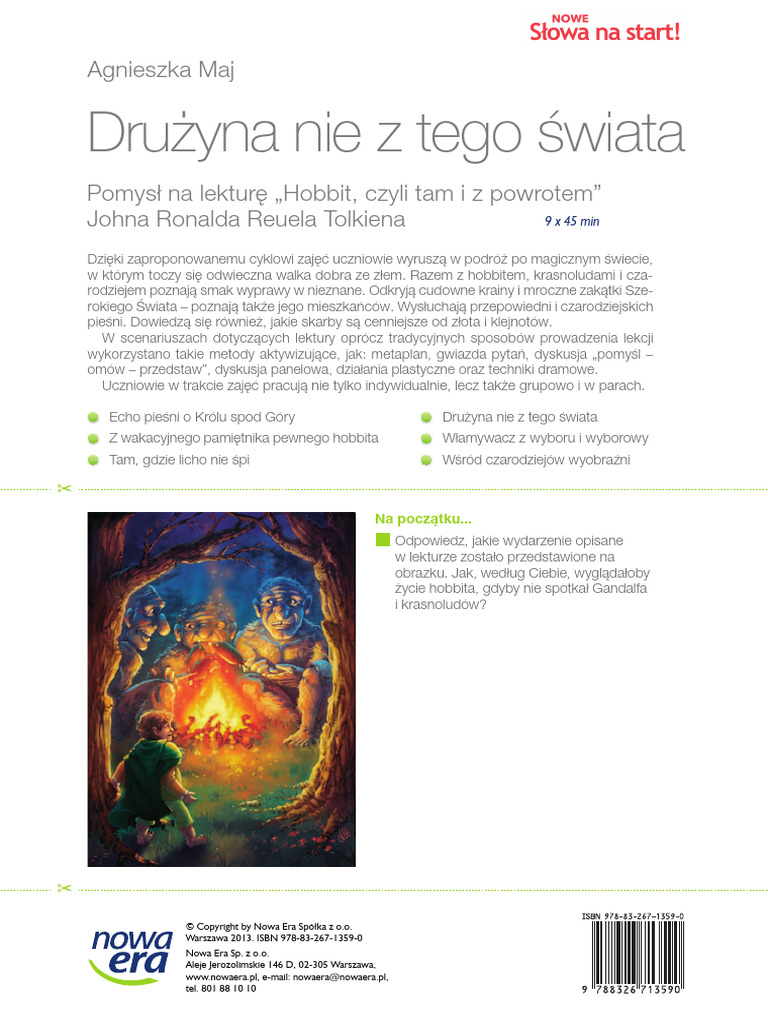 Hobbit Czyli Tam Iz Powrotem Test Ze Znajomości Lektury Hobbit Czyli Tam I Z Powrotem Lektura Obowiazkowa | PDF
