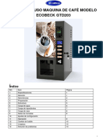 Manual de Uso Maquina de Cafe Ecobeck Modelo GTD203 Monedas