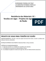 4.2 Projetos de Vigas para Tensões de Flexão