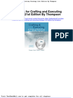 Full Download Test Bank For Crafting and Executing Strategy 21st Edition by Thompson PDF Full Chapter