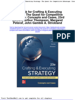 Full Download Test Bank For Crafting Executing Strategy The Quest For Competitive Advantage Concepts and Cases 23rd Edition Arthur Thompson Margaret Peteraf John Gamble A Strickland PDF Full Chapter