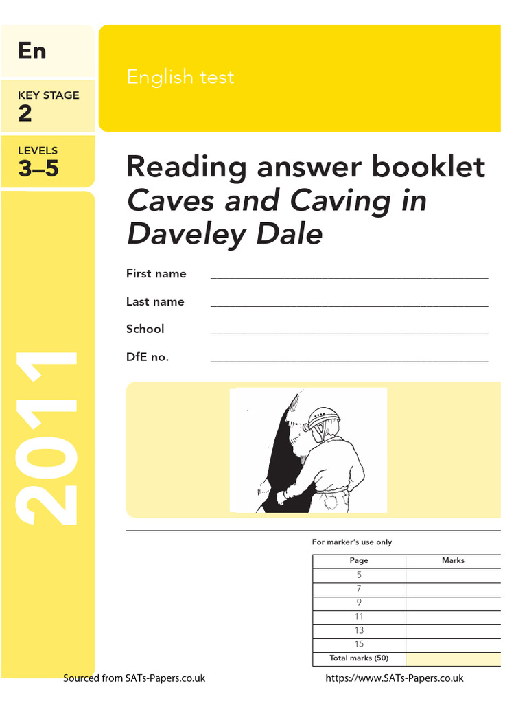 Ks2 english 2011 reading answer booklet pdf question
