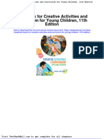 Full Download Test Bank For Creative Activities and Curriculum For Young Children 11th Edition PDF Full Chapter