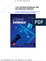 Full Download Test Bank For Criminal Evidence 8th Edition Norman Garland PDF Full Chapter