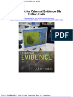 Full Download Test Bank For Criminal Evidence 8th Edition Hails PDF Full Chapter