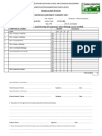 Continuous Assessment Form PLUMBING