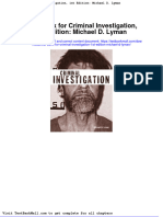 Full Download Test Bank For Criminal Investigation 1st Edition Michael D Lyman PDF Full Chapter
