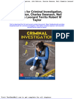 Full Download Test Bank For Criminal Investigation 12th Edition Charles Swanson Neil Chamelin Leonard Territo Robert W Taylor PDF Full Chapter