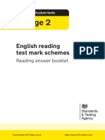 ks2 English 2018 Marking Scheme Reading