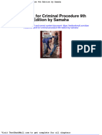 Full Download Test Bank For Criminal Procedure 9th Edition by Samaha PDF Full Chapter
