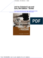 Full Download Test Bank For Criminal Law and Procedure 8th Edition Scheb PDF Full Chapter