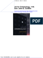 Full Download Test Bank For Criminology 11th Edition John e Conklin PDF Full Chapter