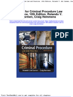 Full Download Test Bank For Criminal Procedure Law and Practice 10th Edition Rolando V Del Carmen Craig Hemmens PDF Full Chapter