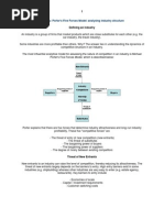 Strategy: Porter's Five Forces Model: Analysing Industry Structure