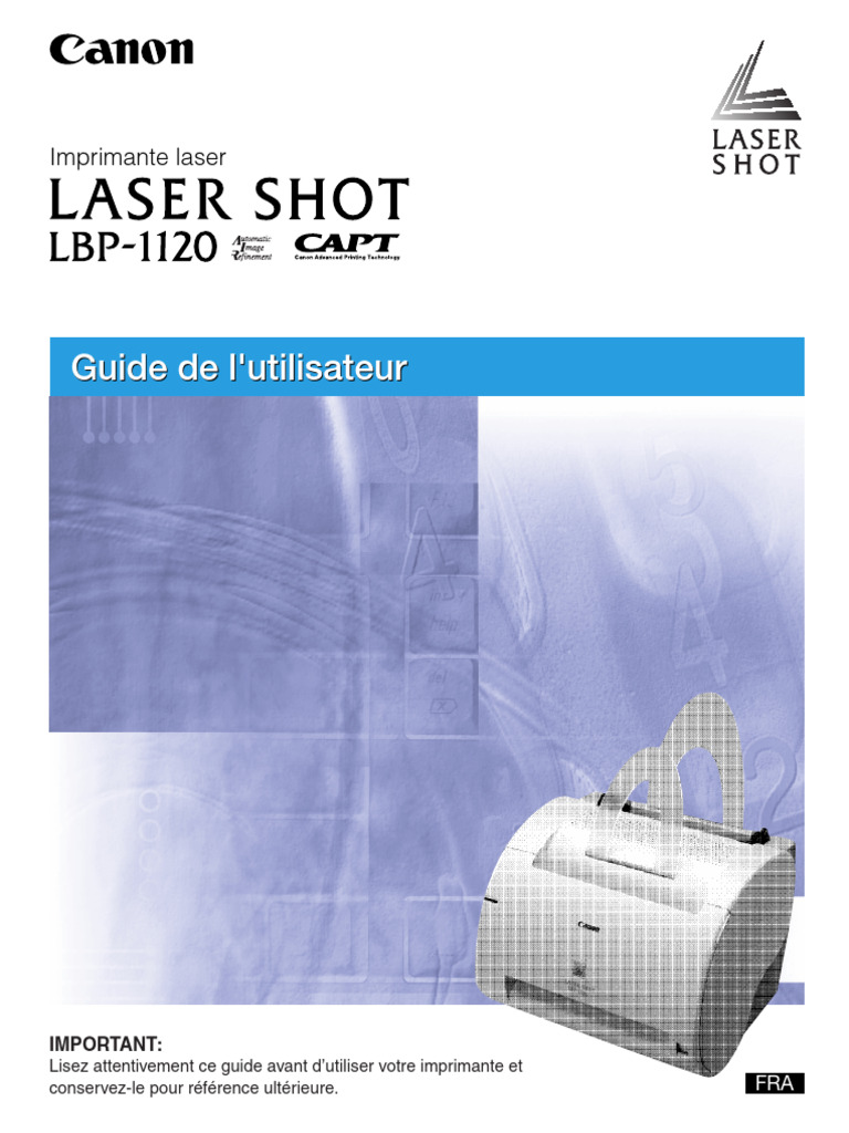 Lbp1120 Ug FR | PDF | Imprimante (Informatique) | Encre