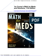 Full Download Test Bank For Currens Math For Meds Dosages and Solutions 11th Edition PDF Full Chapter