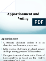 Voting and Apportionment MMW
