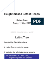 Height-Biased Leftist Heaps Advanced)