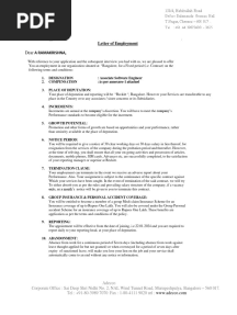 Adecco Offer Letter