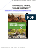 Full Download Test Bank For Dimensions of Human Behavior Person and Environment 6th Edition Elizabeth D Hutchison PDF Full Chapter