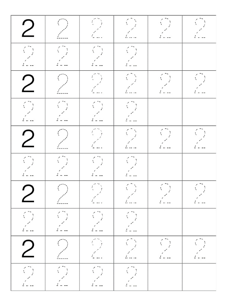 2-9數字練習簿 | PDF