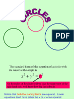 Equation of A Circle S