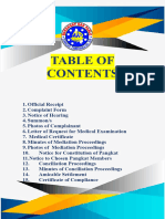 Table of Contents