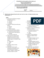 SOAL (PAS) Kelas 1 Tema 3