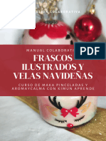 Frascos Ilustrados y Velas Navideñas