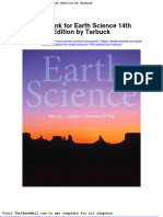 Full Download Test Bank For Earth Science 14th Edition by Tarbuck PDF Full Chapter