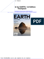 Full Download Test Bank For Earth 1st Edition Thompson PDF Full Chapter