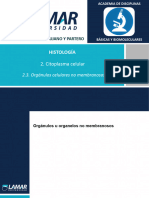 2.3 Orgánulos Celulares No Membranosos