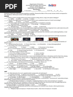 4thQ Summative in MAPEH 10 2020 2021