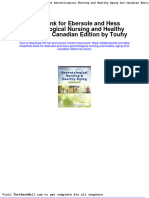 Full Download Test Bank For Ebersole and Hess Gerontological Nursing and Healthy Aging 2nd Canadian Edition by Touhy PDF Full Chapter