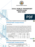 Overview of The Local Public Transport Route Plan of Butuan City