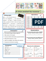 Jour 1 Semaine 4 Cahiers de Vacances Cm1 Vers Le Cm2