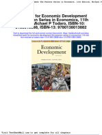 Test Bank For Economic Development The Pearson Series in Economics, 11th Edition, Michael P Todaro, ISBN-10: 0138013888, ISBN-13: 9780138013882